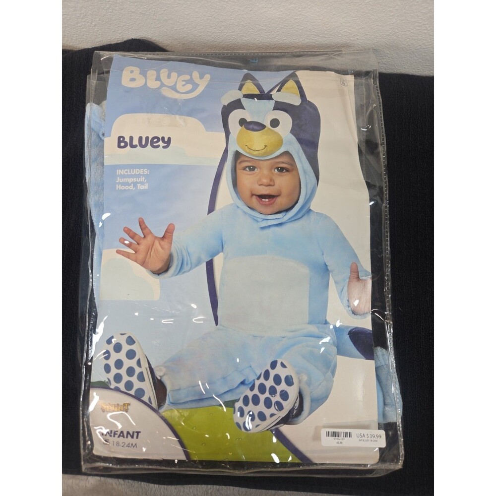 Spirit Halloween Baby Bluey Jumpsuit Costume Infant 18-24M -  New
